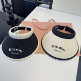 ミュウミュウ帽子 Miu Miu 2026新作 日よけ帽子