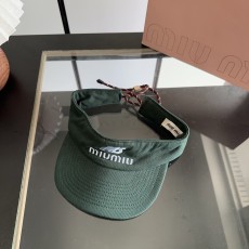 ミュウミュウ帽子 Miu Miu 2026新作 日よけ帽子