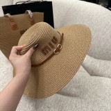 ミュウミュウ帽子 Miu Miu 2026新作 麦わら帽子