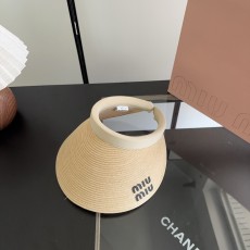 ミュウミュウ帽子 Miu Miu 2026新作 日よけ帽子