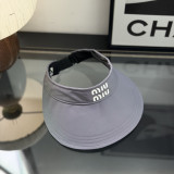 ミュウミュウ帽子 Miu Miu 2026新作 日よけ帽子