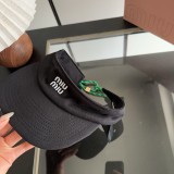 ミュウミュウ帽子 Miu Miu 2026新作 日よけ帽子