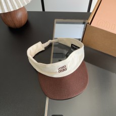 ミュウミュウ帽子 Miu Miu 2026新作 日よけ帽子
