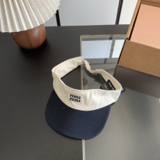 ミュウミュウ帽子 Miu Miu 2026新作 日よけ帽子