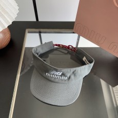 ミュウミュウ帽子 Miu Miu 2026新作 日よけ帽子