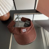 ミュウミュウ帽子 Miu Miu 2026新作 日よけ帽子