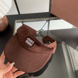 ミュウミュウ帽子 Miu Miu 2026新作 日よけ帽子