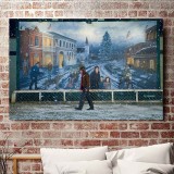 Jared as Young christmas cottage  HD Canvas Print Home Decor Paintings Wall Art Pictures