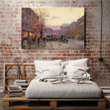 Paris Twilight  HD Canvas Print Home Decor Paintings Wall Art Pictures