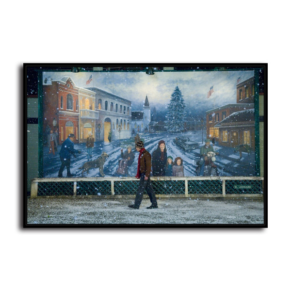 Jared as Young christmas cottage  HD Canvas Print Home Decor Paintings Wall Art Pictures