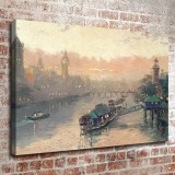 London At Sunset  HD Canvas Print Home Decor Paintings Wall Art Pictures