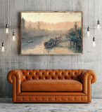 London At Sunset  HD Canvas Print Home Decor Paintings Wall Art Pictures