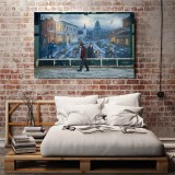 Jared as Young christmas cottage  HD Canvas Print Home Decor Paintings Wall Art Pictures