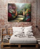 The Victorian Garden HD Canvas Print Home Decor Paintings Wall Art Pictures