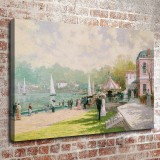 Boating Day  HD Canvas Print Home Decor Paintings Wall Art Pictures