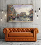 City by the Bay HD Canvas Print Home Decor Paintings Wall Art Pictures