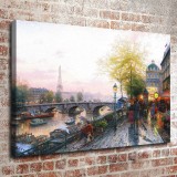Paris Eiffel ower HD Canvas Print Home Decor Paintings Wall Art Pictures