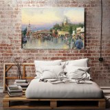 Main Street Courthouse HD Canvas Print Home Decor Paintings Wall Art Pictures