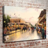 Main Street Celebration HD Canvas Print Home Decor Paintings Wall Art Pictures