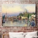 Main Street Courthouse HD Canvas Print Home Decor Paintings Wall Art Pictures