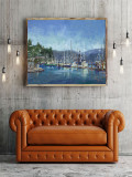 Newport Harbor HD Canvas Print Home Decor Paintings Wall Art Pictures