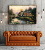 Lamplight Inn  HD Canvas Print Home Decor Paintings Wall Art Pictures