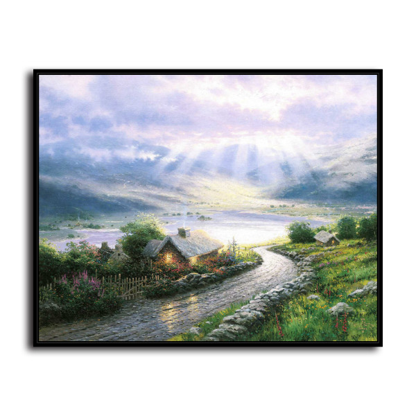 Emerald Isle Cottage  HD Canvas Print Home Decor Paintings Wall Art Pictures