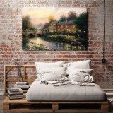 Lamplight Inn  HD Canvas Print Home Decor Paintings Wall Art Pictures