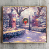 Christmas Gate  HD Canvas Print Home Decor Paintings Wall Art Pictures