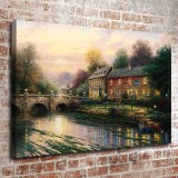 Lamplight Inn  HD Canvas Print Home Decor Paintings Wall Art Pictures