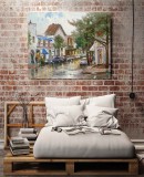 Rainy Day In Carmel  HD Canvas Print Home Decor Paintings Wall Art Pictures