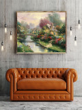 Lamplight Bridge  HD Canvas Print Home Decor Paintings Wall Art Pictures