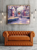 Christmas Gate  HD Canvas Print Home Decor Paintings Wall Art Pictures