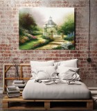 Hidden Gazebo HD Canvas Print Home Decor Paintings Wall Art Pictures