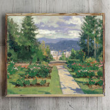 Rose Garden Portland  HD Canvas Print Home Decor Paintings Wall Art Pictures