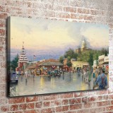 Main Street Courthouse HD Canvas Print Home Decor Paintings Wall Art Pictures