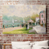 Boating Day  HD Canvas Print Home Decor Paintings Wall Art Pictures