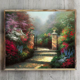 The Victorian Garden HD Canvas Print Home Decor Paintings Wall Art Pictures