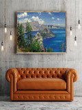 Crater Lake HD Canvas Print Home Decor Paintings Wall Art Pictures