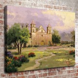 The Old Mission Santa Barbara HD Canvas Print Home Decor Paintings Wall Art Pictures