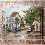 Rainy Day In Carmel  HD Canvas Print Home Decor Paintings Wall Art Pictures