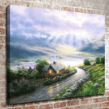 Emerald Isle Cottage  HD Canvas Print Home Decor Paintings Wall Art Pictures