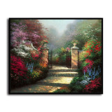 The Victorian Garden HD Canvas Print Home Decor Paintings Wall Art Pictures