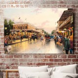 Main Street Celebration HD Canvas Print Home Decor Paintings Wall Art Pictures