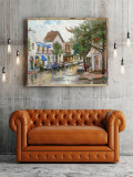 Rainy Day In Carmel  HD Canvas Print Home Decor Paintings Wall Art Pictures