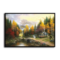 The Valley Of Peace HD Canvas Print Home Decor Paintings Wall Art Pictures