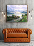 Emerald Isle Cottage  HD Canvas Print Home Decor Paintings Wall Art Pictures