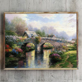 Blossom Bridge HD Canvas Print Home Decor Paintings Wall Art Pictures