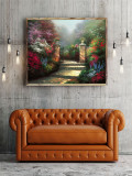 The Victorian Garden HD Canvas Print Home Decor Paintings Wall Art Pictures