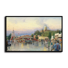 Main Street Courthouse HD Canvas Print Home Decor Paintings Wall Art Pictures